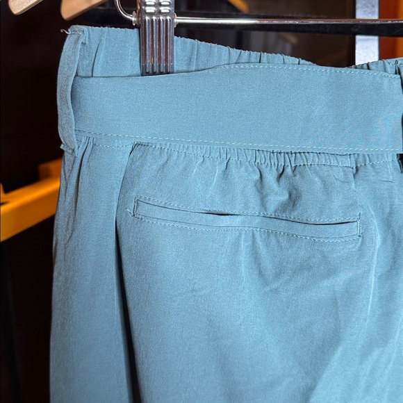 CALIA by Carrie Underwood Teal Self-Belt Ankle Pants Size Large - Picture 8 of 8